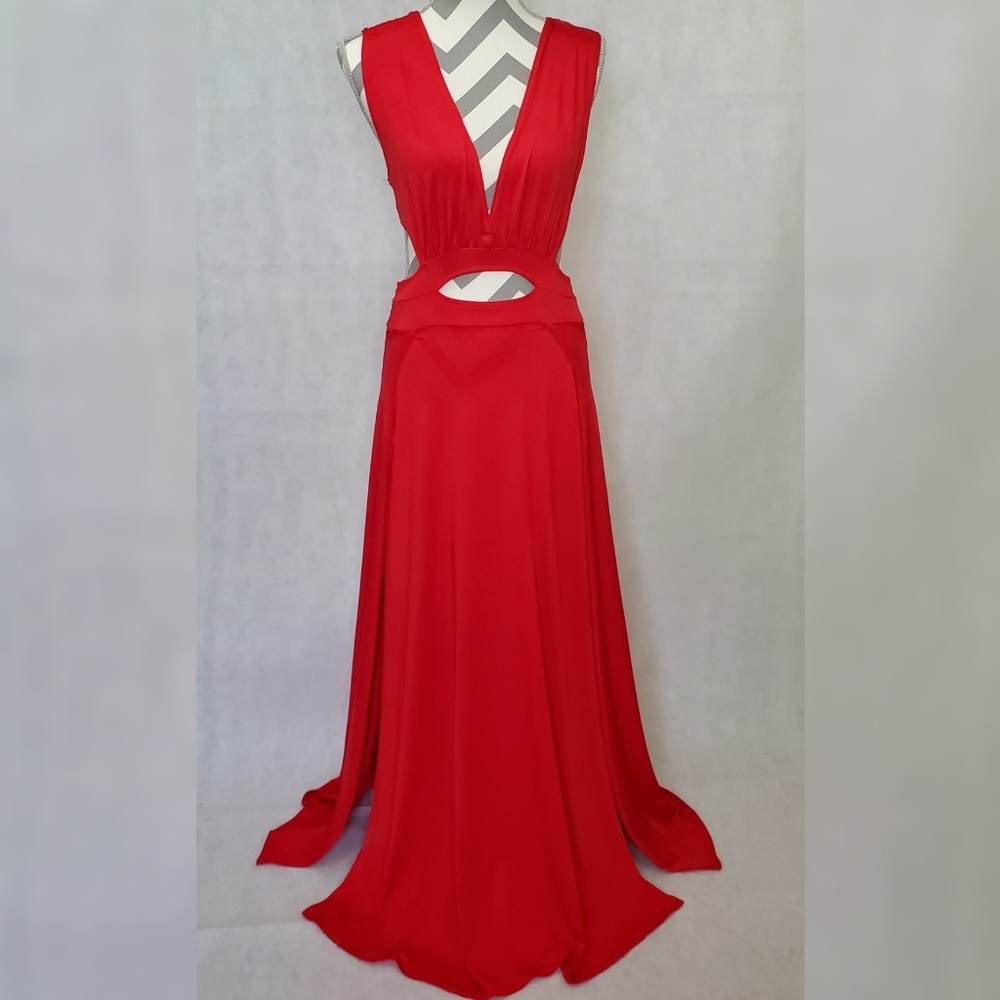 SOLD‼️‼️ exy Red Dress with Side Slits